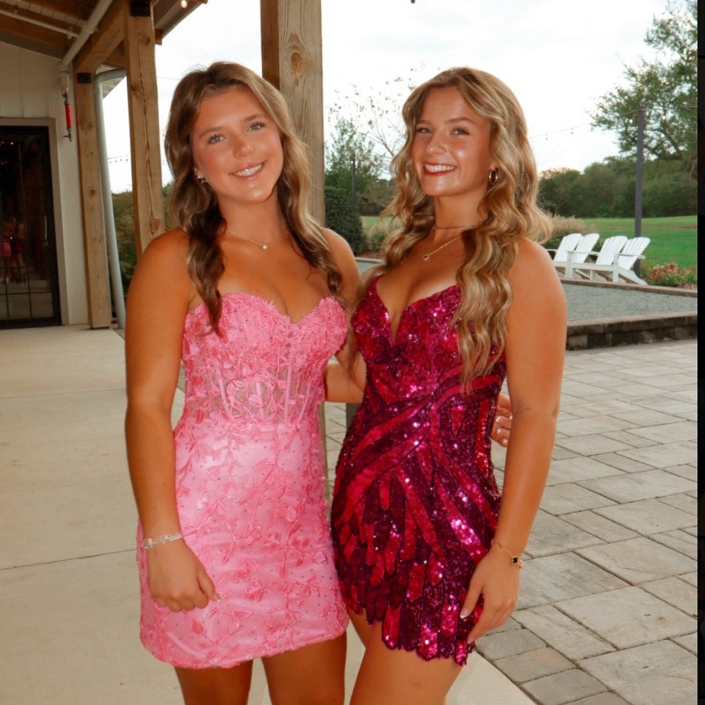 Light pink floral dress